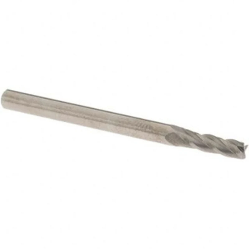 OSG 3.5mm, 12mm LOC, 4mm Shank Diam, 51mm OAL, 4 Flute, Solid Carbide Square End Mill Single End, Uncoated, Spiral Fl...